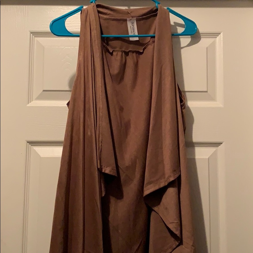 Suede hi low vest